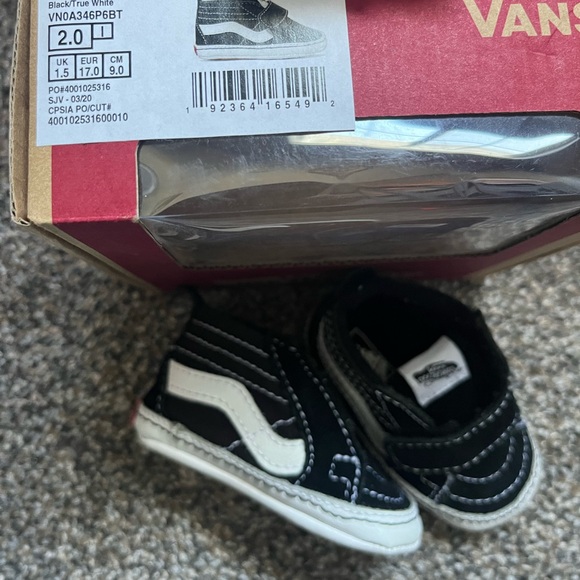 Sk8 Hi Vans Crib Shoe Size 2 - Picture 1 of 2